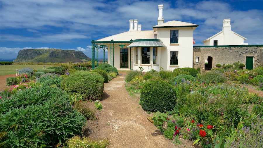Highfield Historic Site qui includes montagnes, jardin et fleurs
