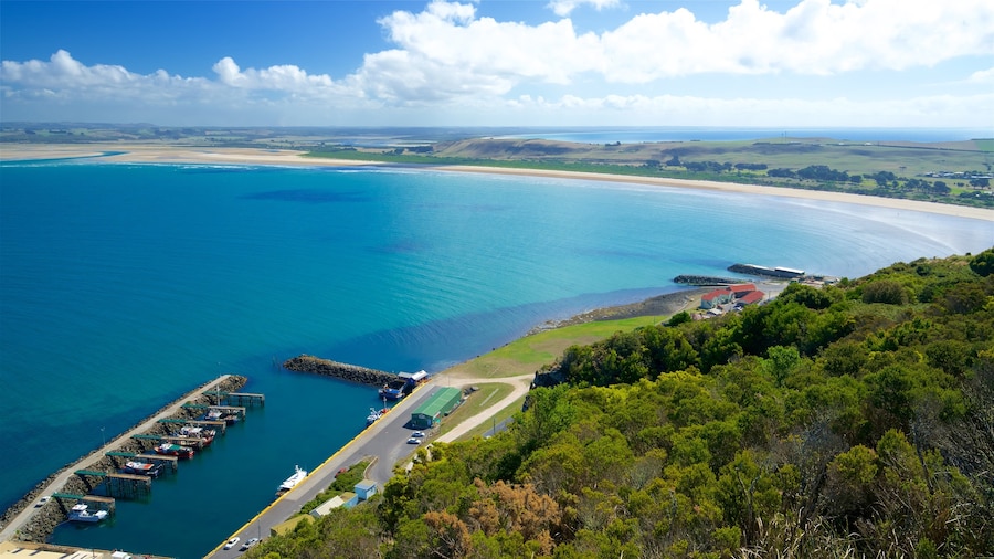 Stanley montrant scĂšnes tranquilles, baie ou port et panoramas