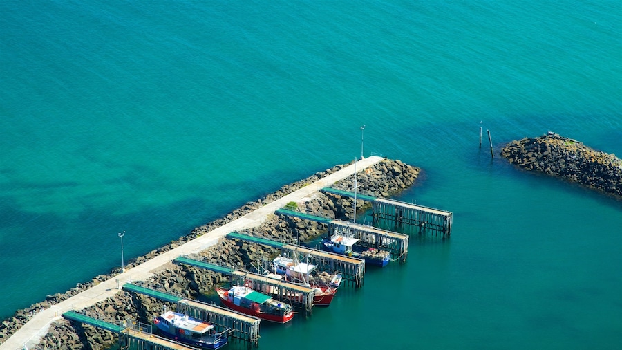 Nordvestlige Tasmanien som omfatter en bugt eller havn