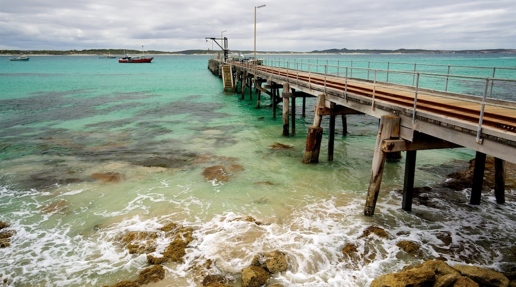 Vivonne Bay caratteristiche di vista della costa e costa rocciosa