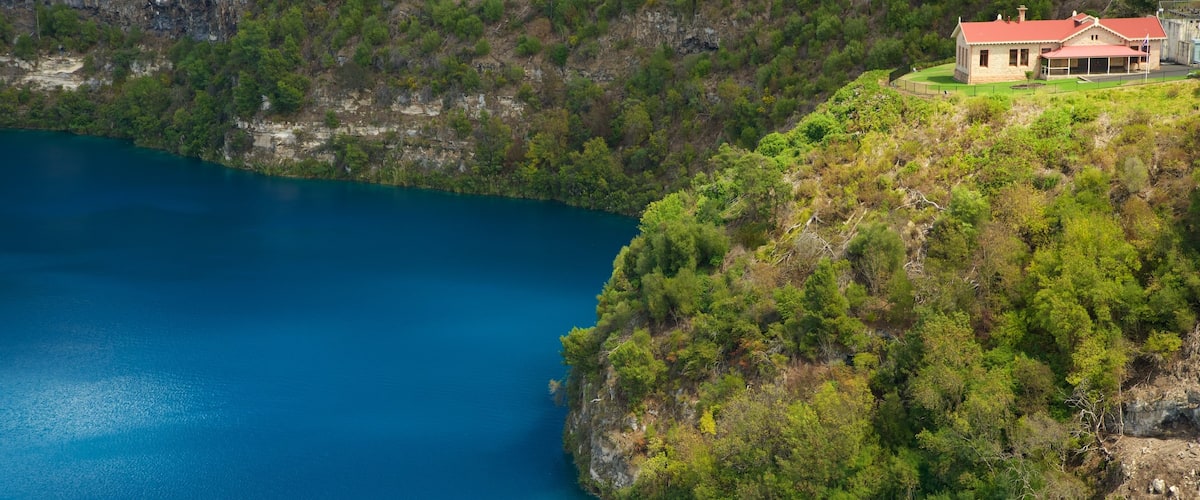 Blue Lake Reserve featuring a house, a lake or waterhole and tranquil scenes