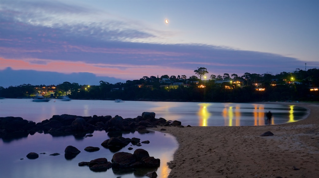 Coles Bay featuring a beach, a coastal town and night scenes