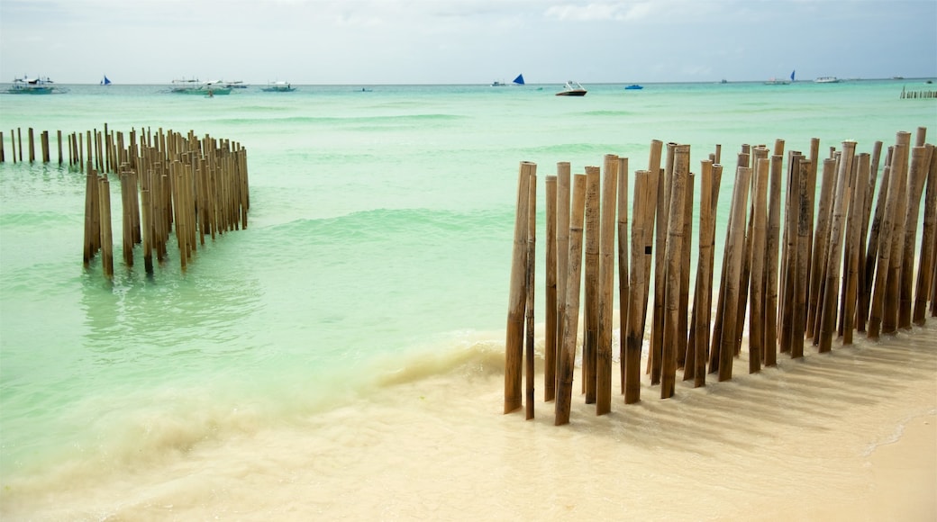 Aklan showing tropical scenes and a beach