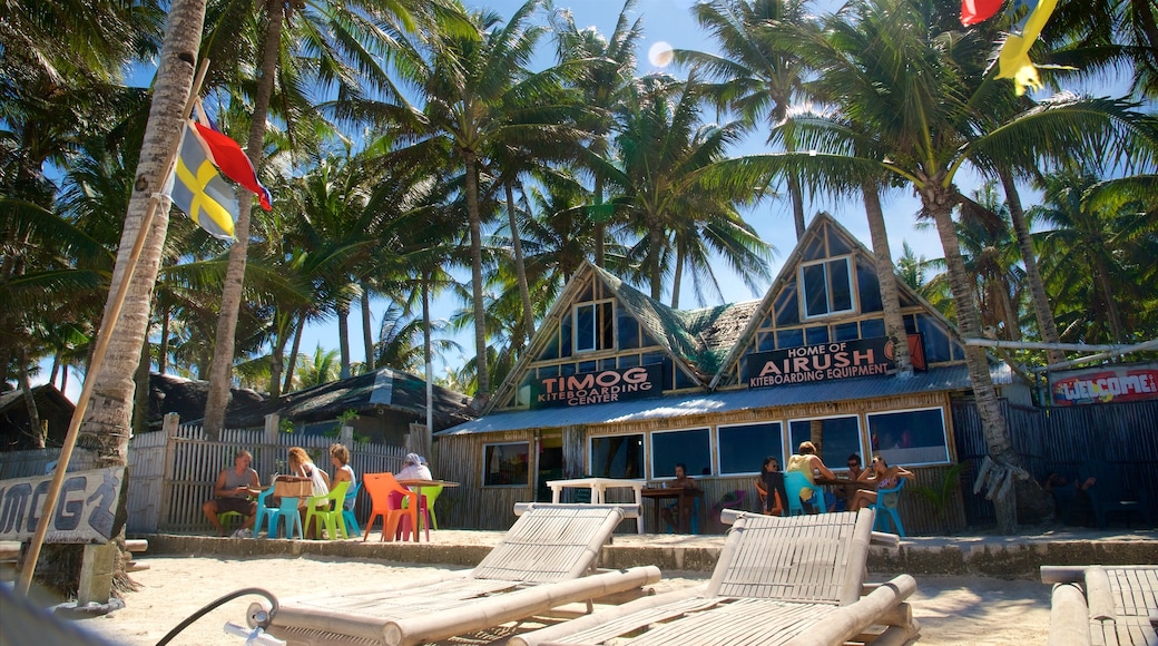 Aklan showing a beach bar, tropical scenes and a beach