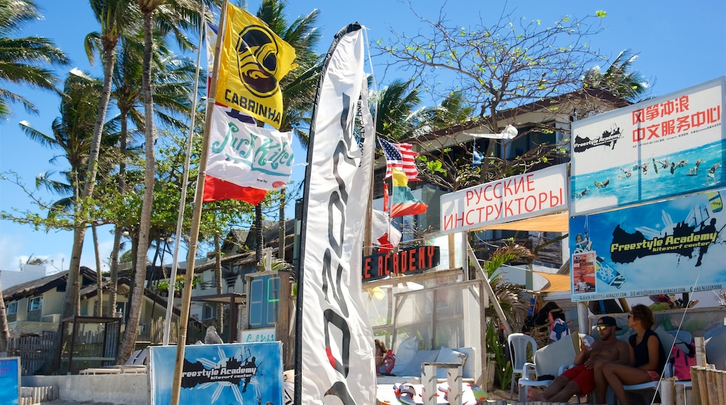 Aklan showing signage and markets