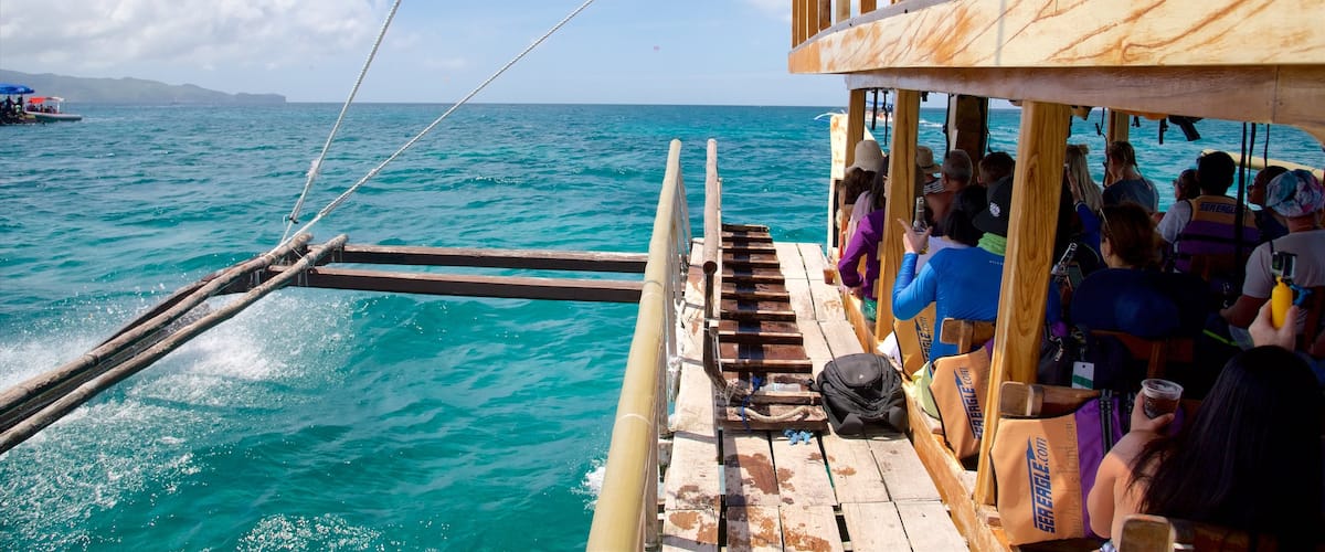 Ariels Point bevat surfen en varen en ook een grote groep mensen