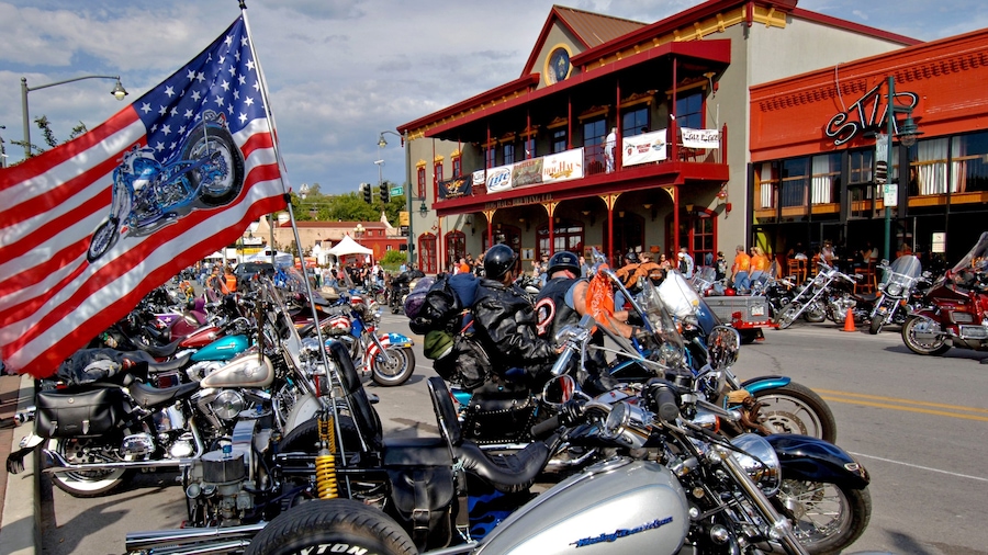 Fayetteville showing motorcycle riding