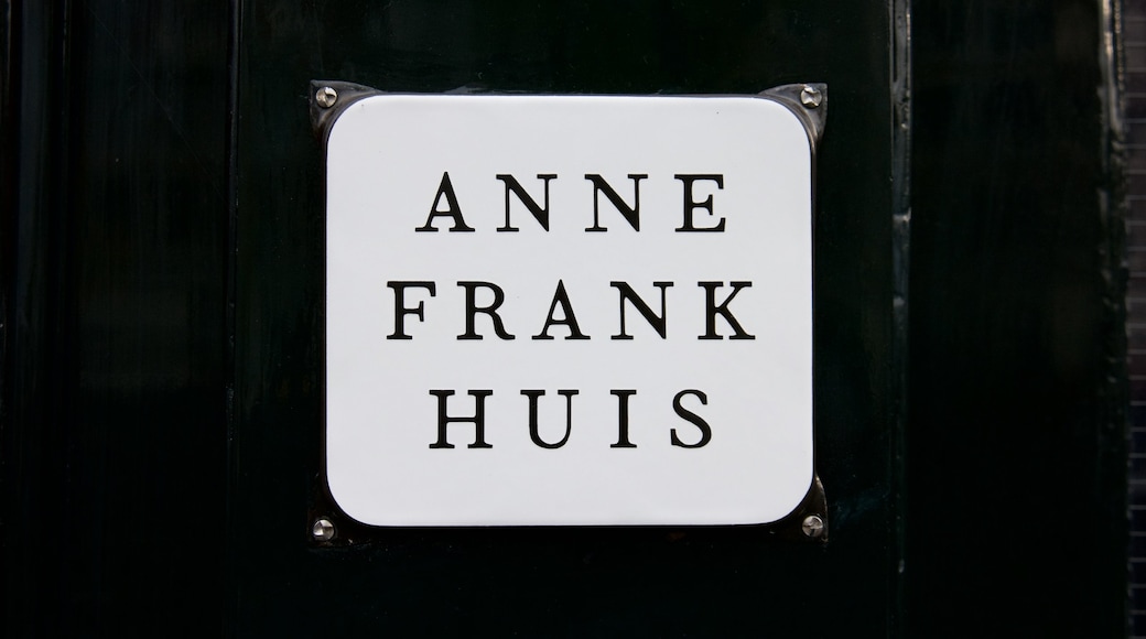 Anne Frank House showing signage