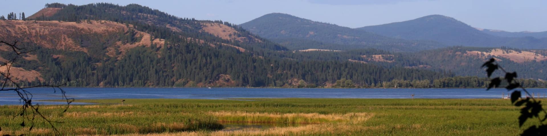 Northern Idaho which includes a lake or waterhole