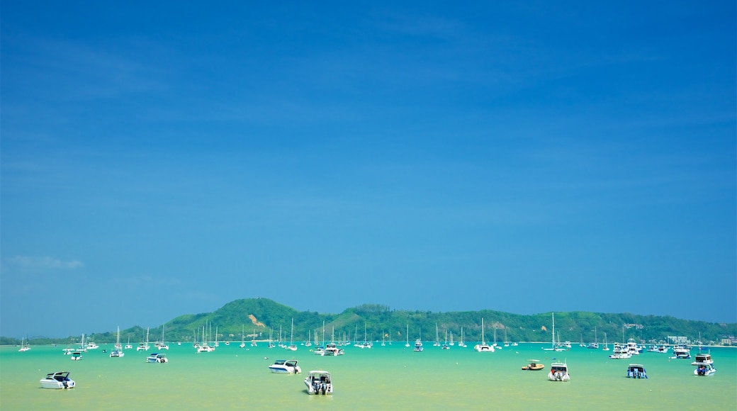 Chalong Pier featuring a bay or harbour and boating