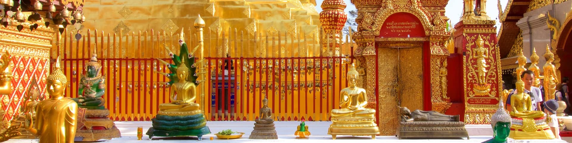 Wat Phrathat Doi Suthep which includes a temple or place of worship