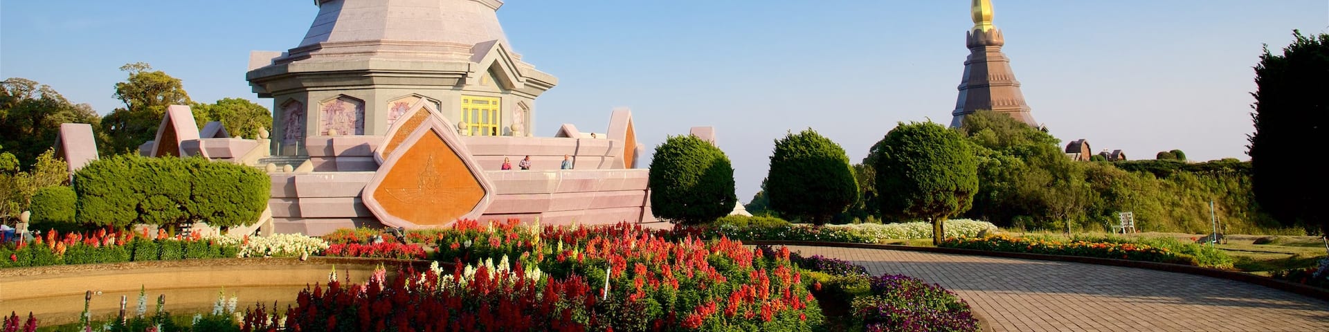 North Thailand featuring a garden and a temple or place of worship