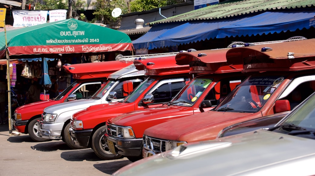 Doi Suthep-Pui National Park showing street scenes and signage