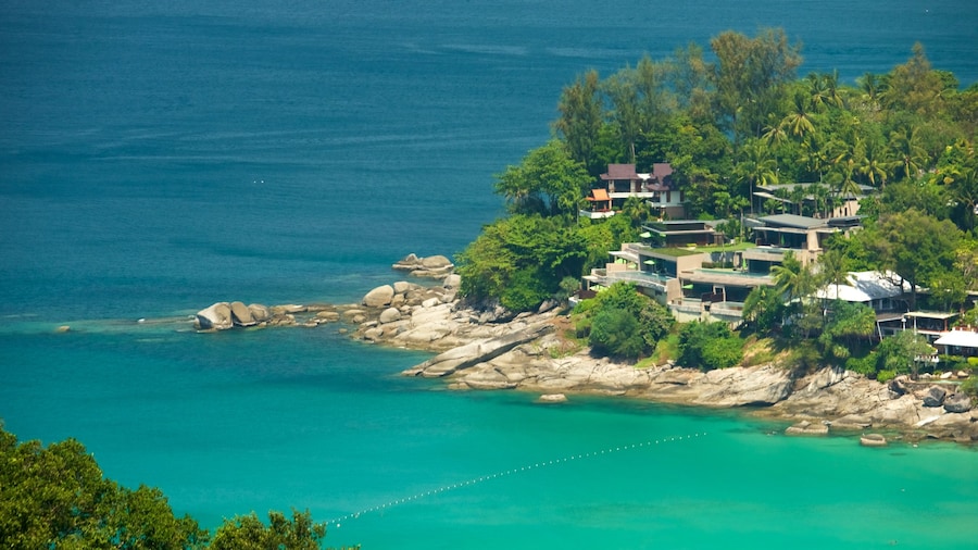 Phuket - Phang Nga which includes rugged coastline, a coastal town and a bay or harbour