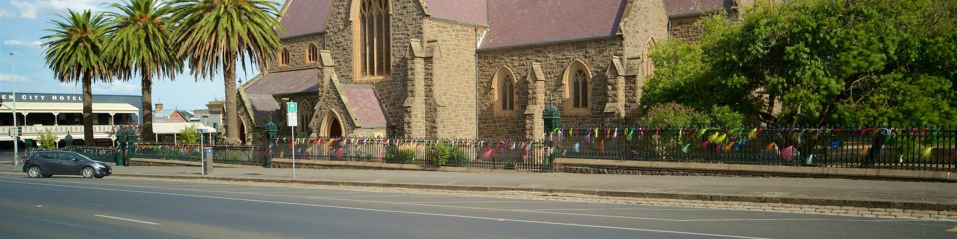 St Patrick\'s Cathedral showing heritage architecture and a church or cathedral