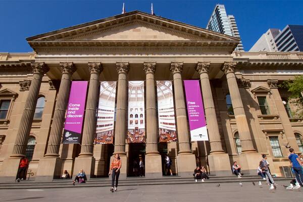 State Library of Victoria which includes heritage architecture, an administrative building and a city