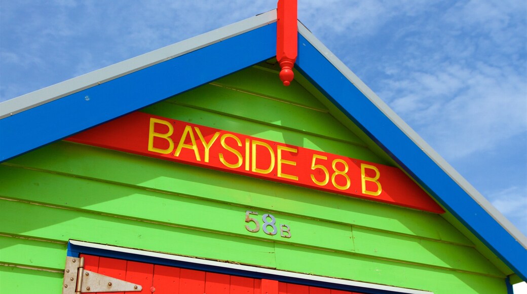 Brighton Beach featuring signage