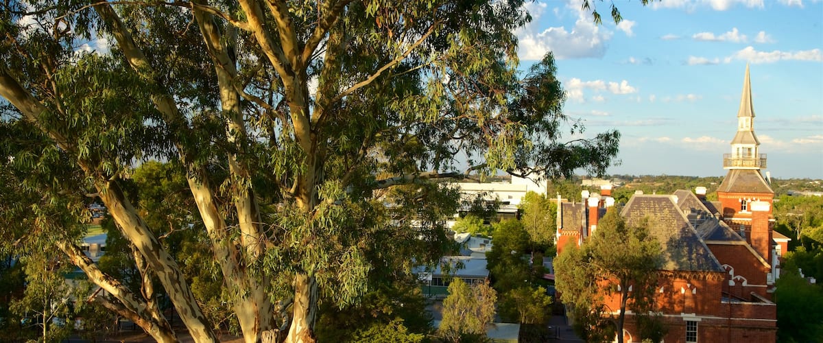 Murray Valley showing a small town or village