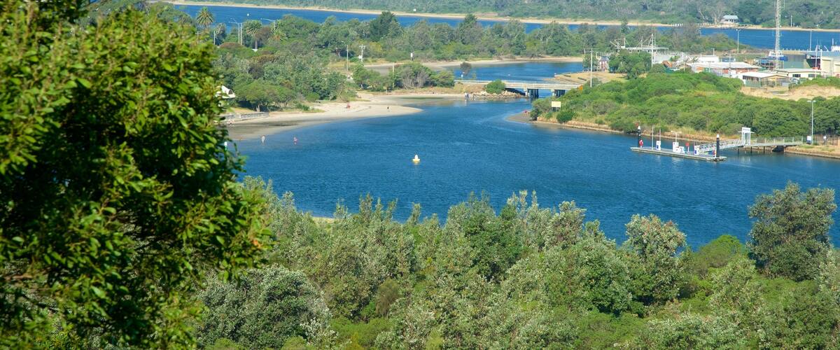 Lakes Entrance Lookout featuring a bay or harbor