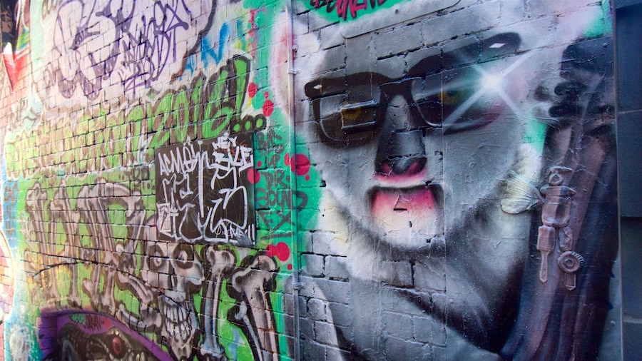 Melbourne mostrando arte urbana