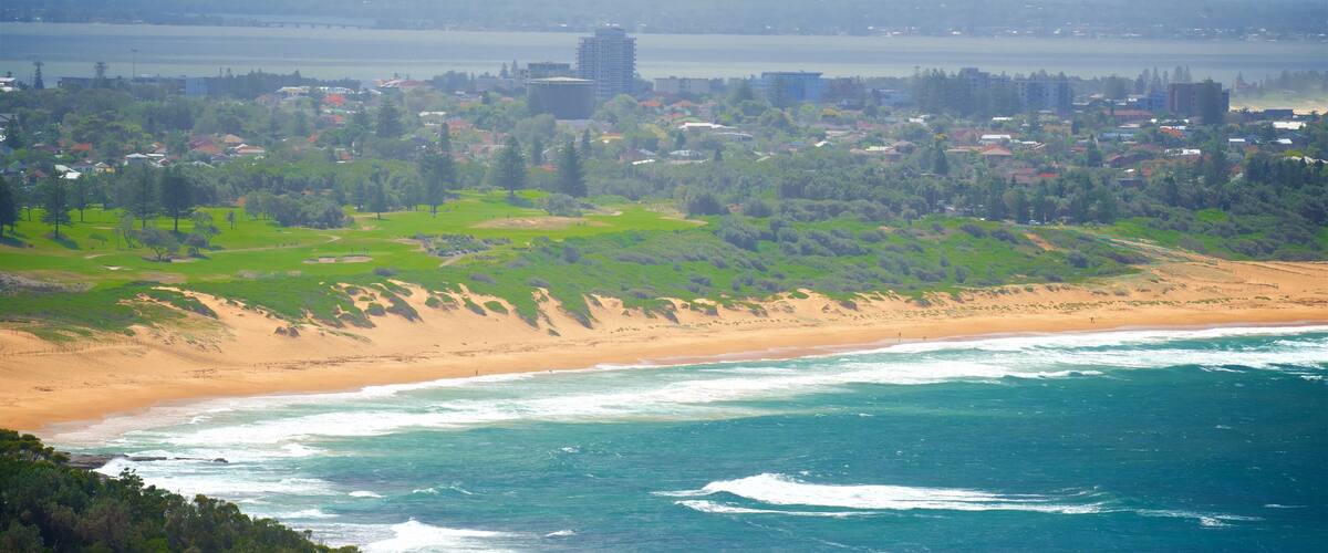 Wyrrabalong National Park เนื้อเรื่องที่ อ่าวหรือท่าเรือ, เมืองชายฝั่ง และ หาดทราย