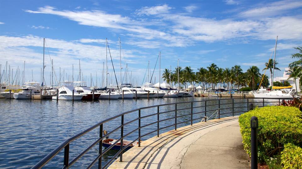 Coconut Grove which includes a marina
