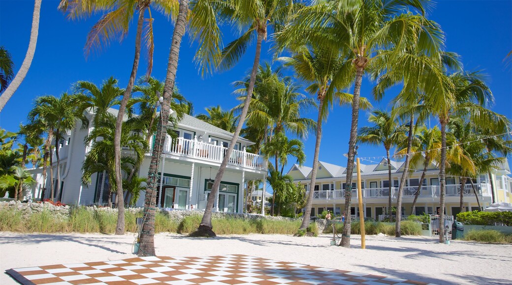 South Beach showing a hotel, general coastal views and a sandy beach