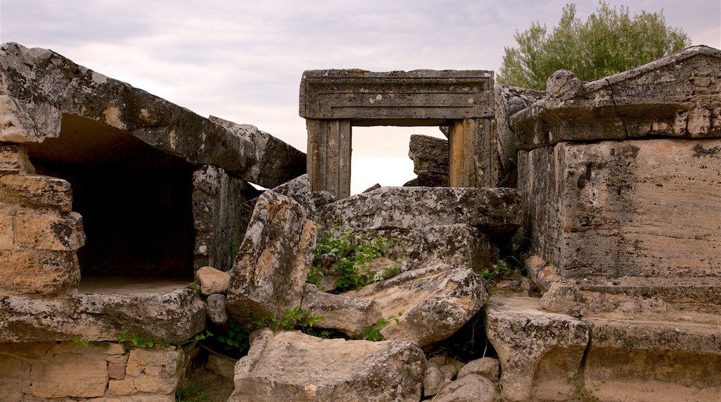 Necrópolis de Hierápolis que incluye ruinas de edificios