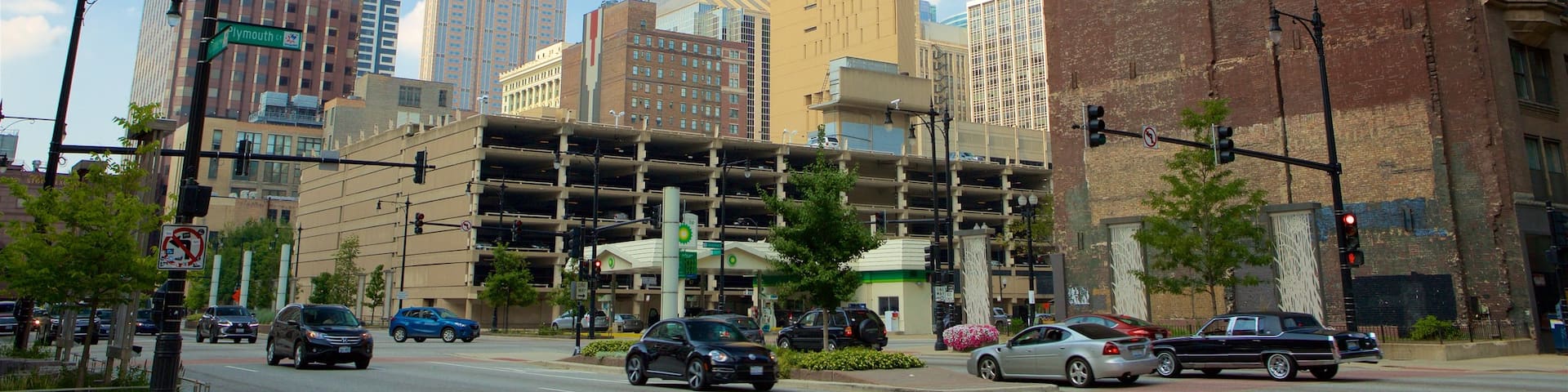 Printer\'s Row qui includes ville, scĂšnes de rue et gratte-ciel