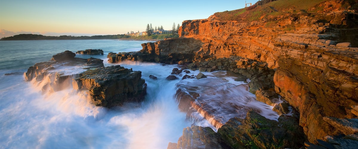 Yamba showing a river or creek