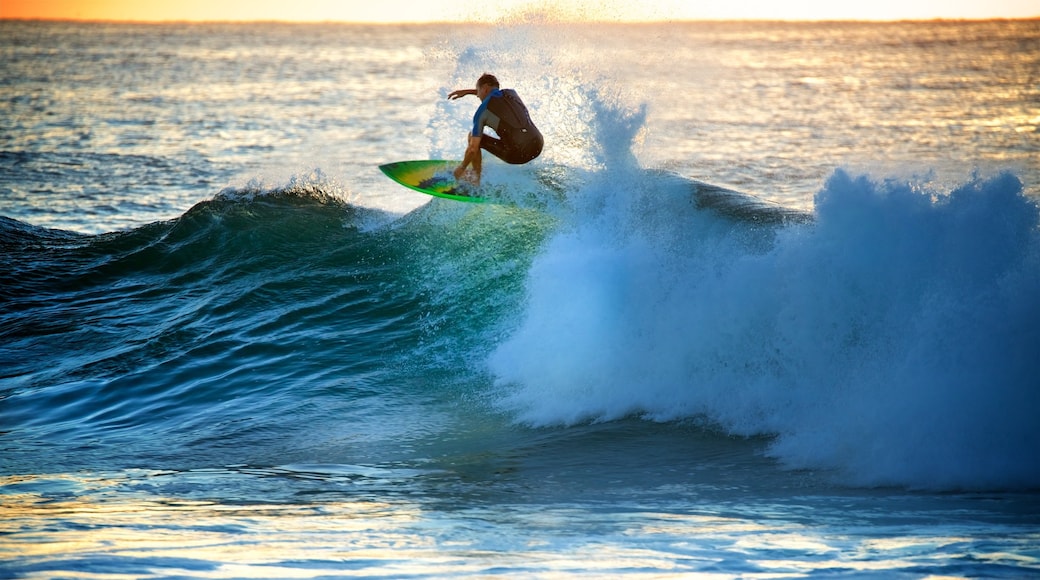 Newcastle caracterizando surfe