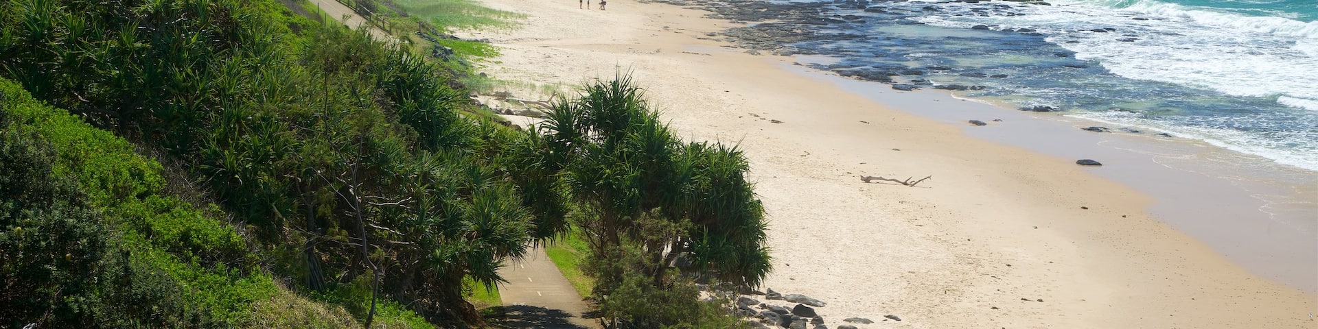 Shelly Beach which includes a beach