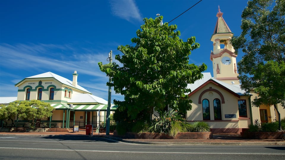 Ballina featuring an administrative building and street scenes