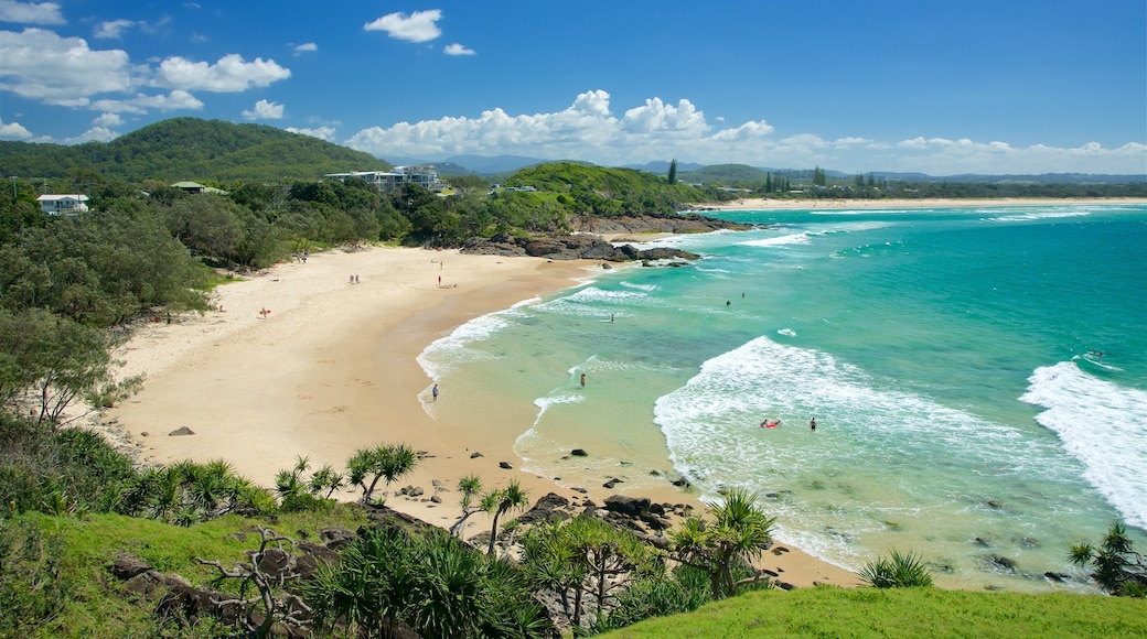 Cabarita Beach som visar en strand