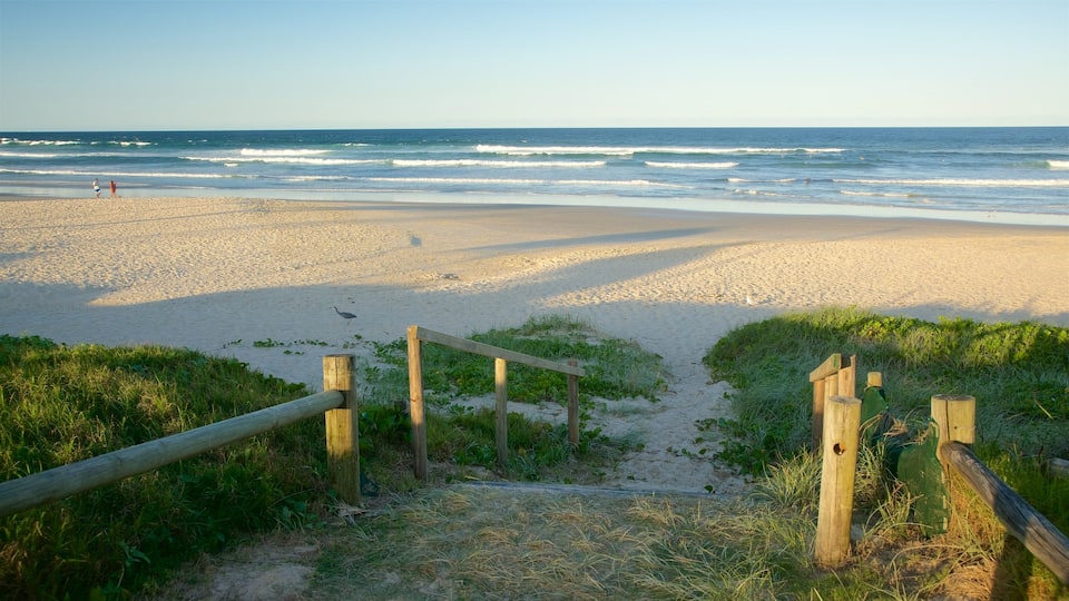Lennox Head showing a beach