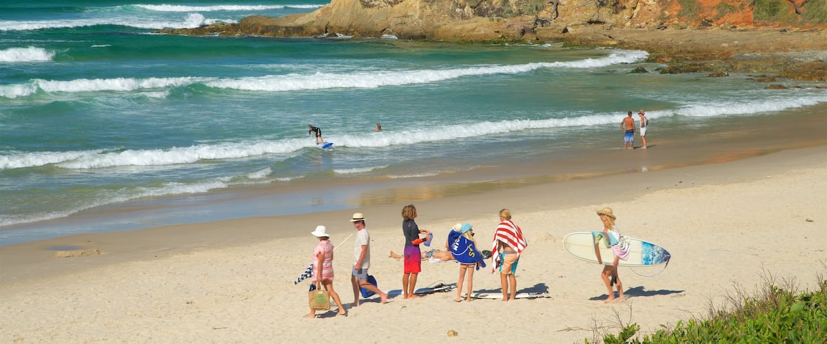 Broken Head which includes a beach as well as a family