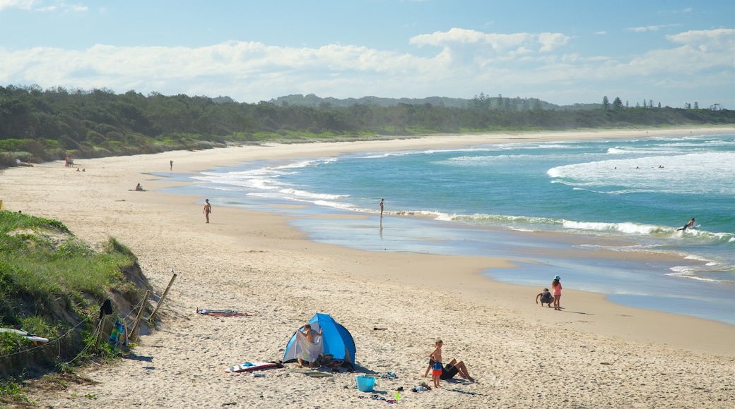 Broken Head welches beinhaltet Sandstrand