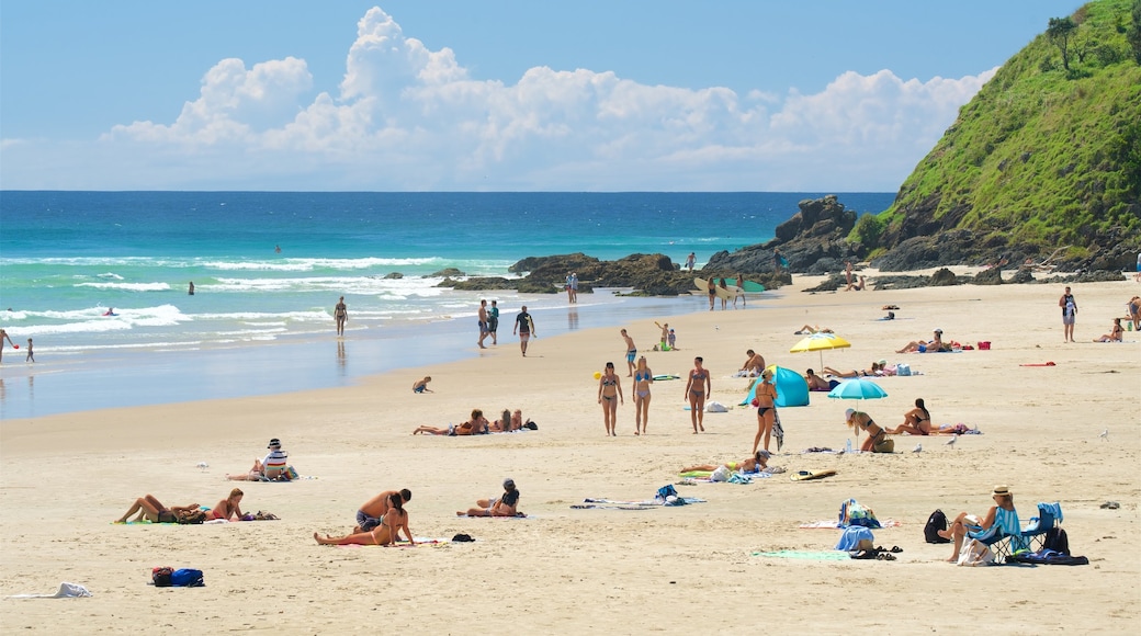 Wategos Beach featuring a sandy beach