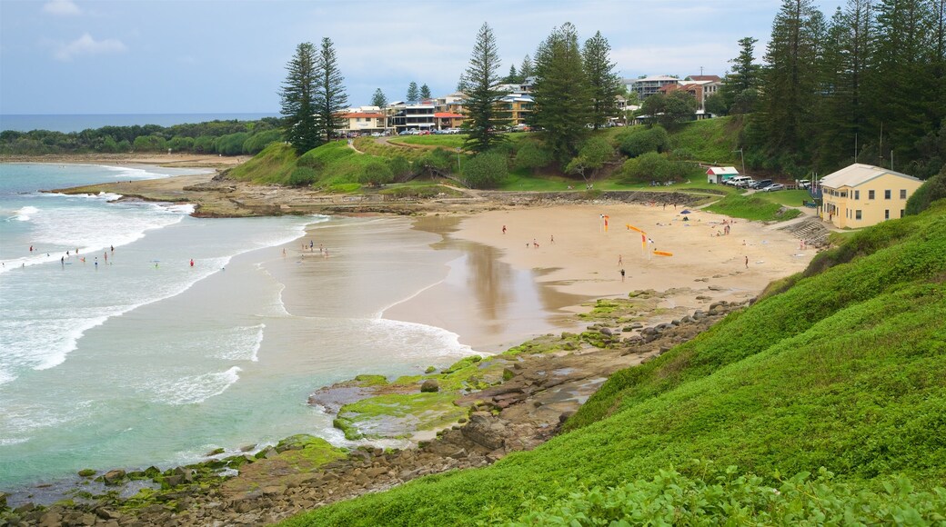 Yamba Beach og byder på en sandstrand