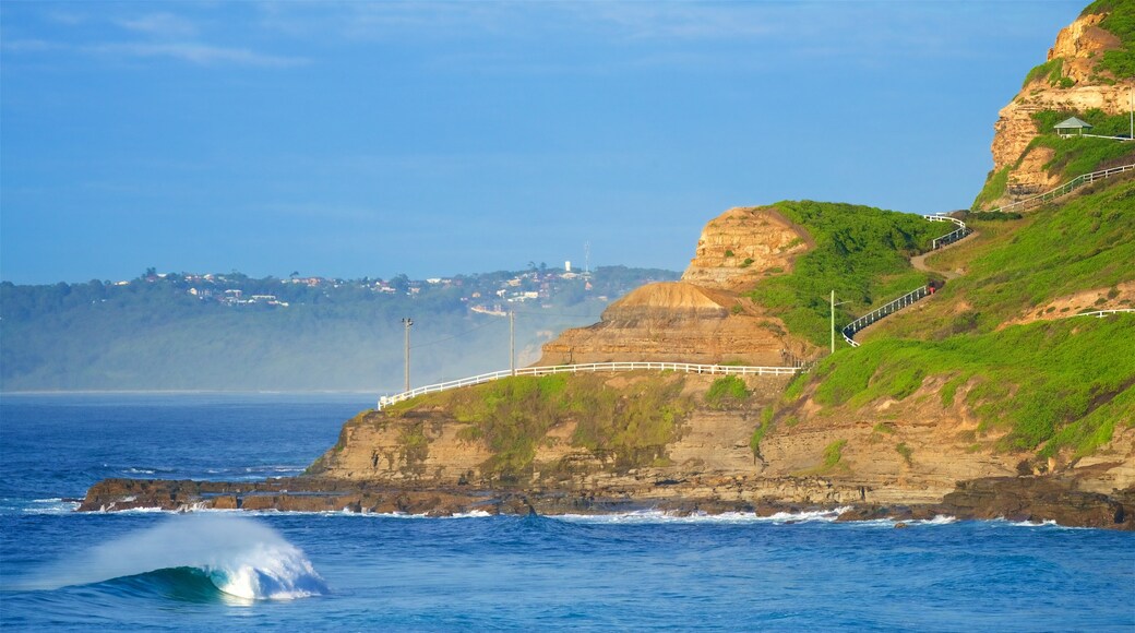 Newcastle showing a sandy beach
