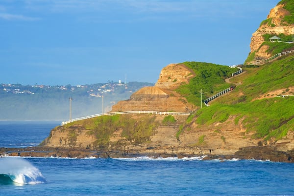 Newcastle which includes a sandy beach