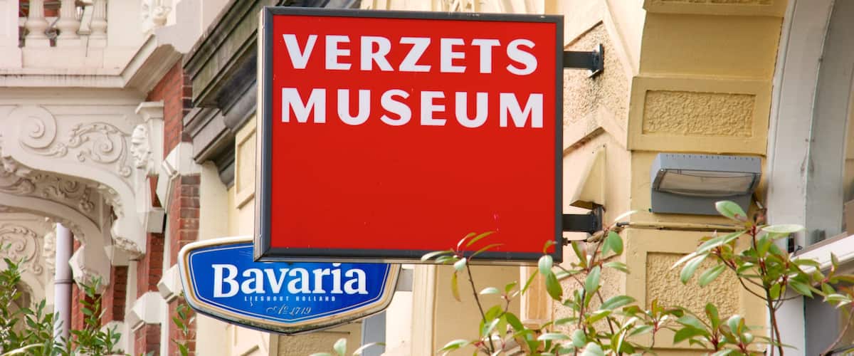 Dutch Resistance Museum som omfatter skiltning