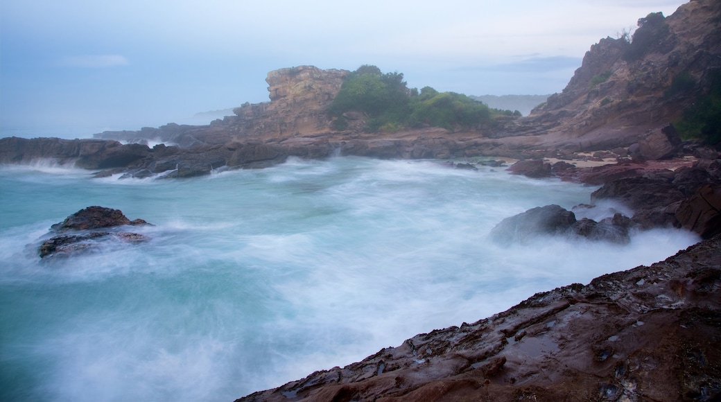 Pambula Beach which includes rugged coastline