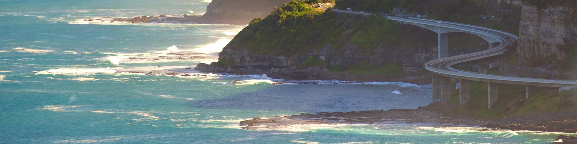 Wollongong mostrando costa rocosa
