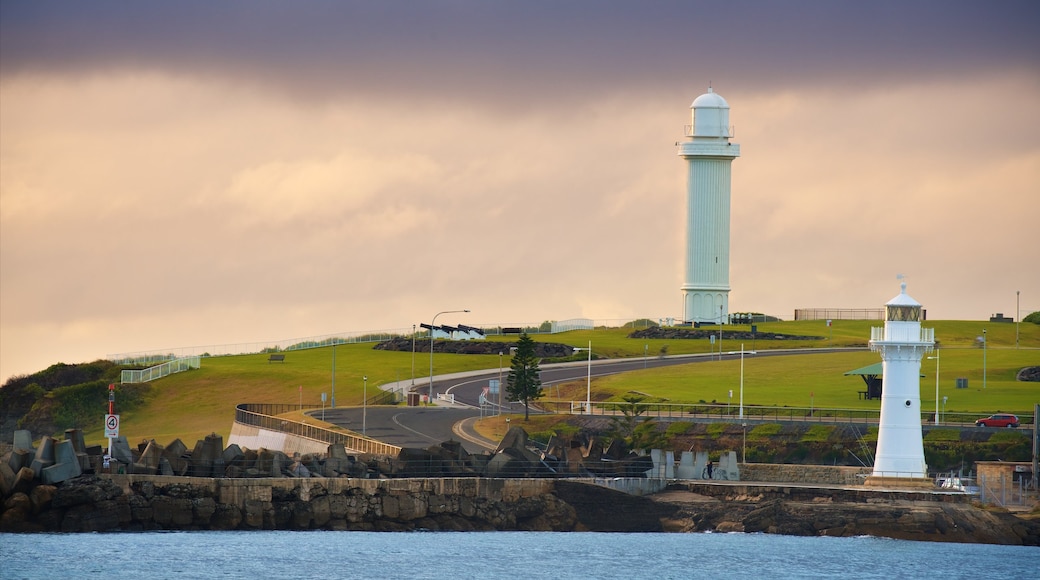 Wollongong featuring general coastal views and a lighthouse