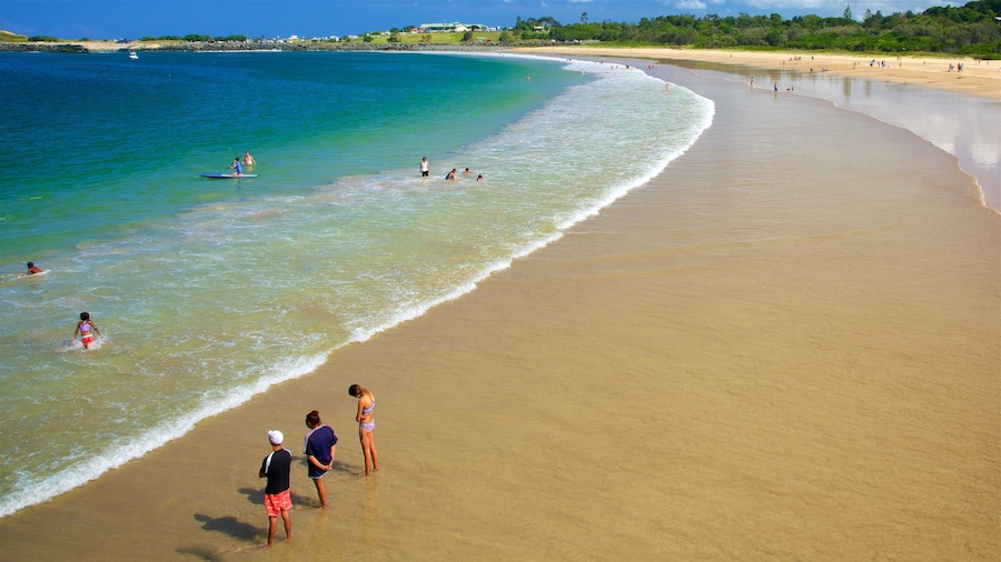 Coffs Harbour featuring general coastal views, a beach and swimming