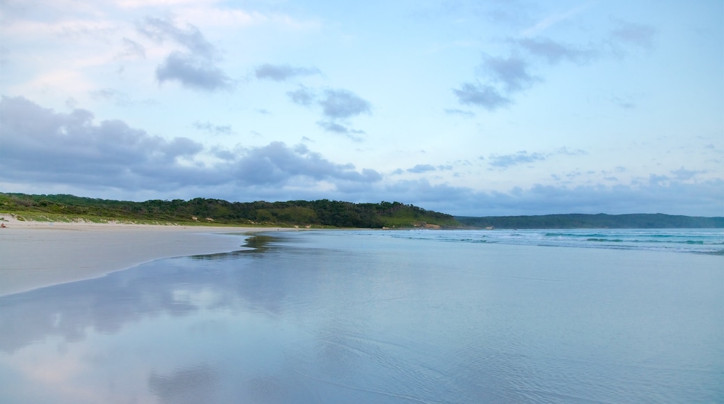 Sanctuary Point which includes a beach and general coastal views