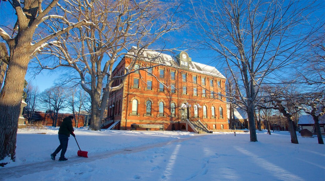 Charlottetown showing snow