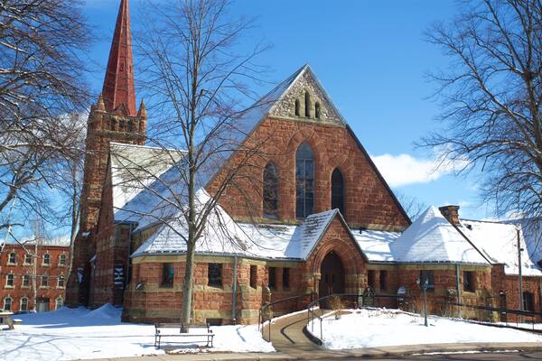Charlottetown caratteristiche di chiesa o cattedrale e neve