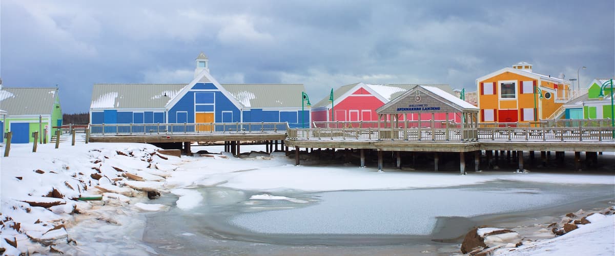Summerside Harbor which includes a bay or harbor and snow